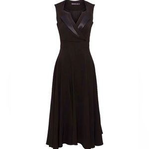 Karen Millen formal tux collar midi dress